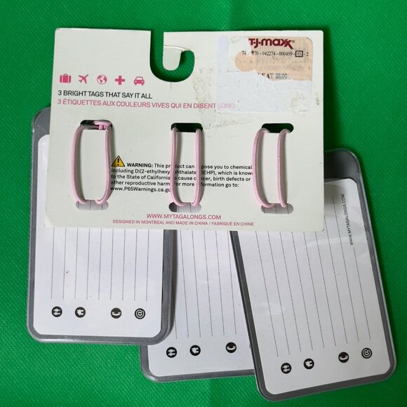 Mytagalongs Pastel Marble Travel Luggage Tags Set Inspirational Quotes & Symbols - Picture 7 of 9